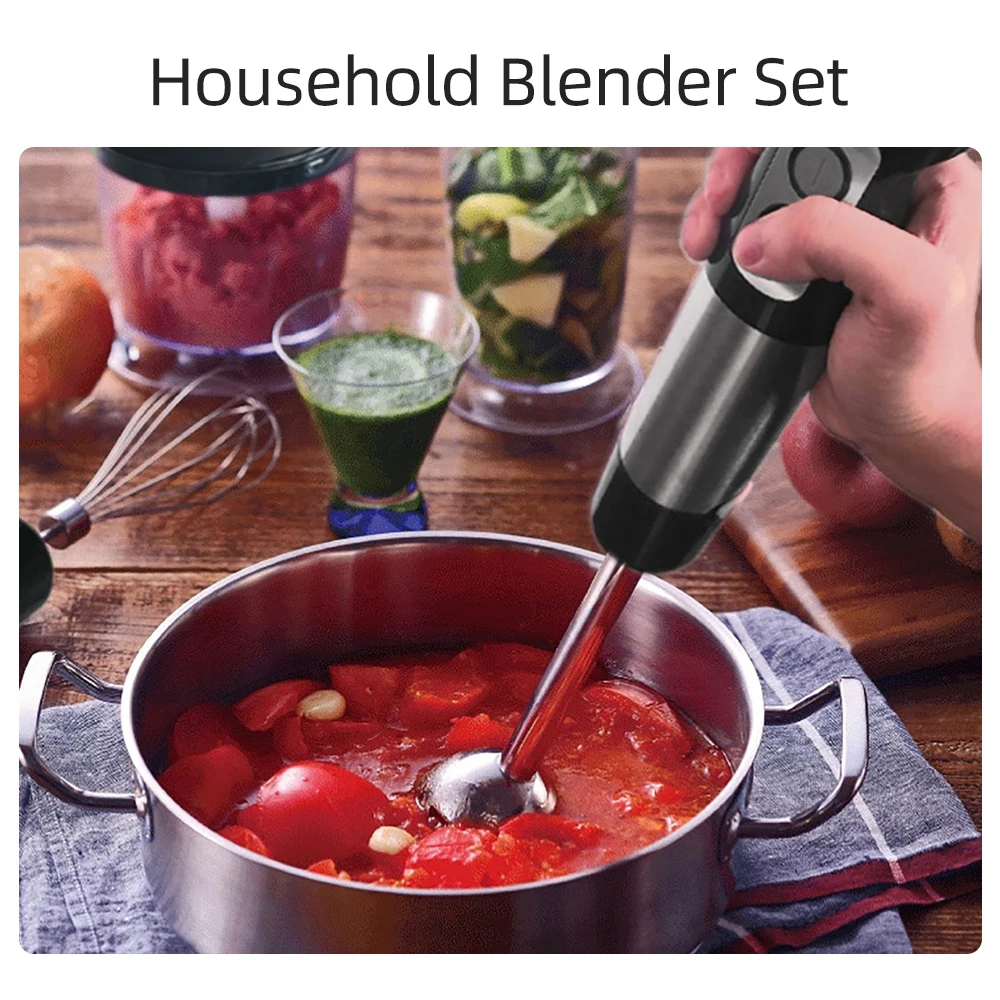 Portable Blender Juicer 600W Cooking Machine Handheld Whisk Food Crusher Grinding Cup Meat Grinder Bowl Kitchen Gadgets