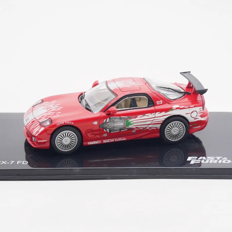 IXO 다이캐스트 1:43 스케일 합금 RX7 FD 스포츠카 모델 시뮬레이션 장난감 컬렉션 선물 정적 장식품
