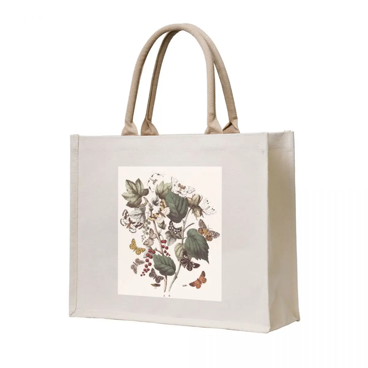 

Butterfly and Plants Pattern 1 Tote Bag tote bags cloth bags canvas tote custom bags