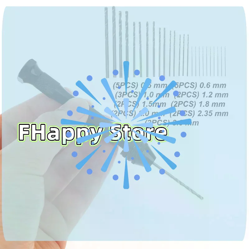 [MA]26Pcs Portable High Speed Steel Mini Twist Drill Bitst For Fine Drilling Crafting In Plastic And Resin Hand Drill[MA]