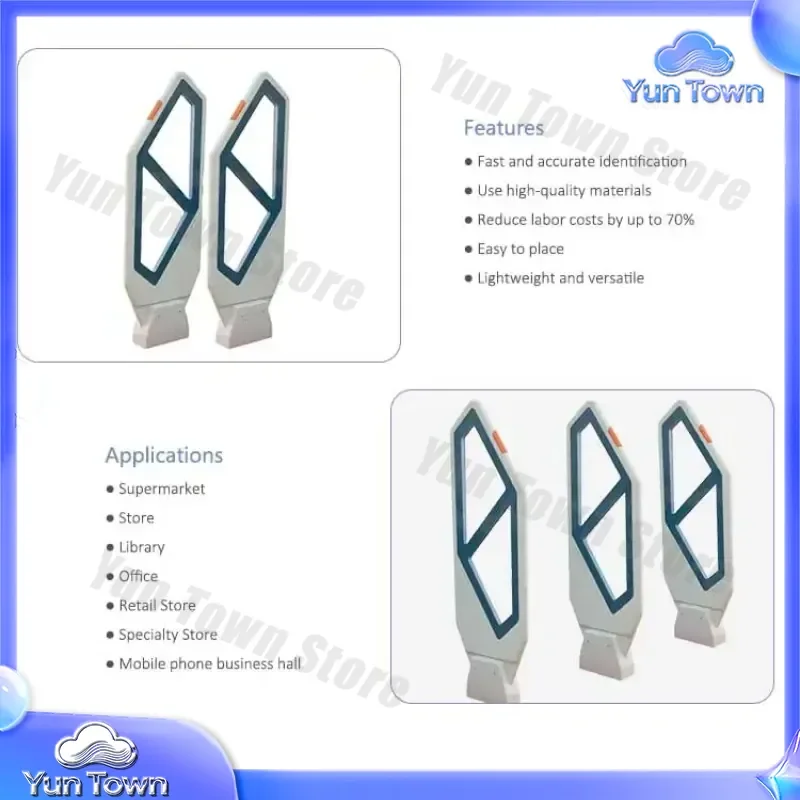 EM Antitheft Library Systems Detection Gate for Security Equipment RFID EAS Anti Theft System Entrance Security Gate Access