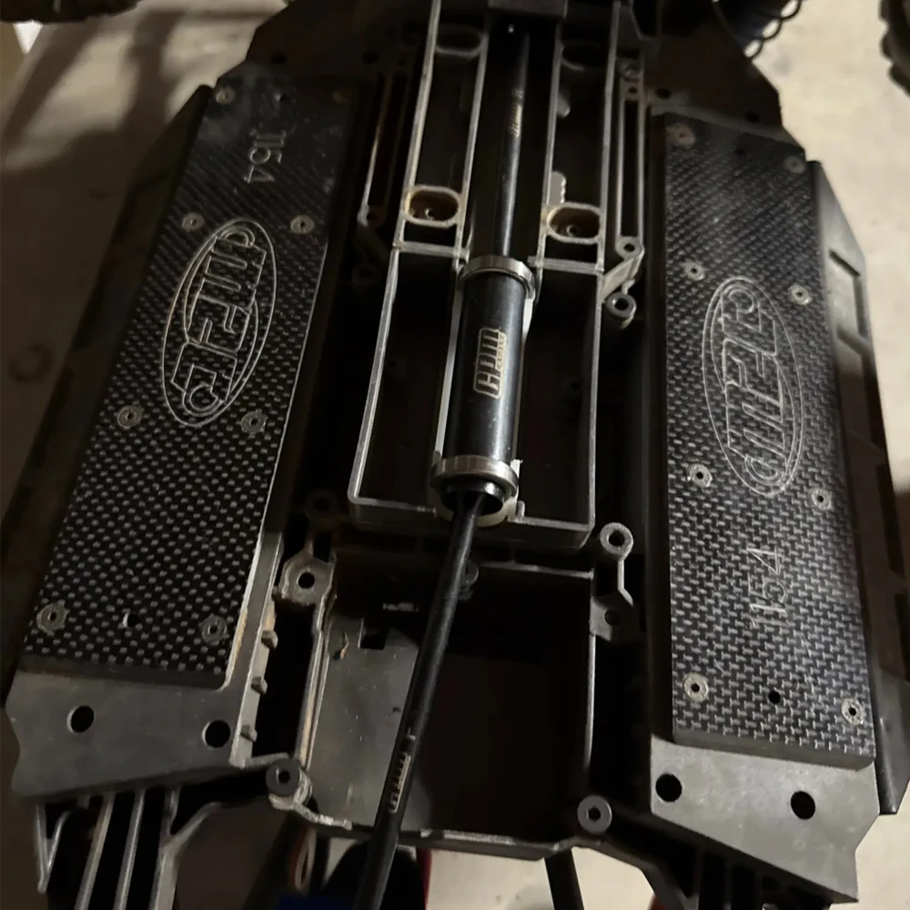 

GPM for Traxxas 1/5 X-MAXX X-Monster 6S 8S Monster Truck RC Car Metal Steel Center Slider Driveshaft Drive Shaft Set 7755 7755X