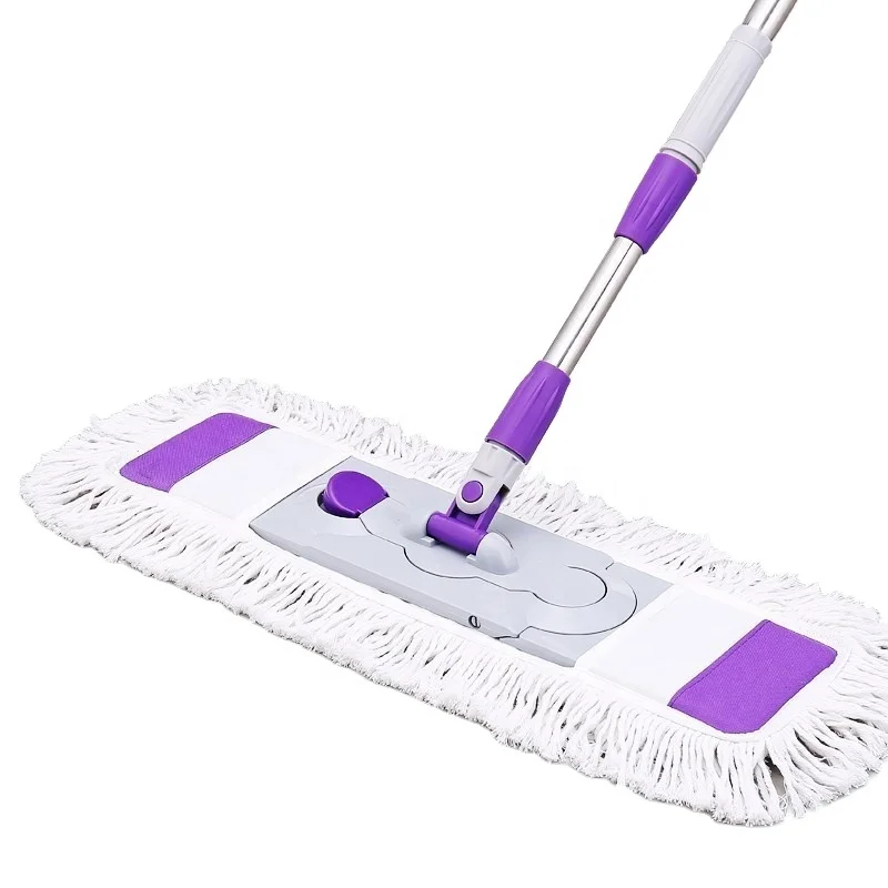 

Large mop flat tile floor wood floor cotton thread dust push rotation hands-free dry and wet dual-use flat mop