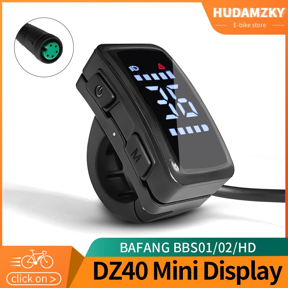 

ЖК-дисплей для электронного велосипеда, мини-дисплей DZ40 Bafang Motor BBS01 BBS02 BBSHD, 5-контактный женский водонепроницаемый разъем, электрический велосипед