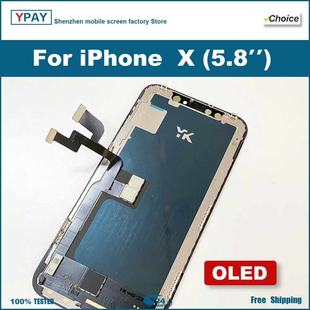 Choice Grade AAAA+ For iPhone X XR 11 LCD Display With 3D Touch Screen Digitizer For iPhone 11Pro 12 12proMax 13 14 NoDead Pixel