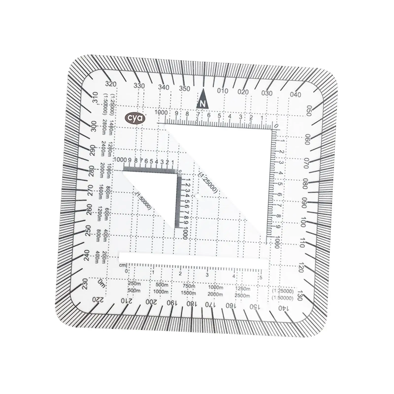 Protractor Ruler Engineering 1:25,000 1:50,000 Accurate Protractor Maptool Pocket Grid for Utm, Usng, Mgrs Coordinates Outdoor