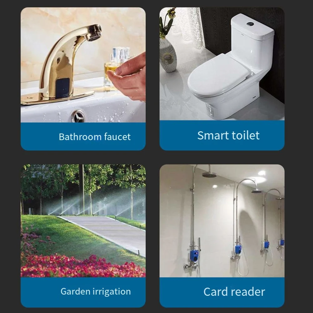 12 Inch DC 4 5V Pulse Solenoid Valve Plastic Water Control Valve with G12 Threads for Use in Water Purification and Irrigation