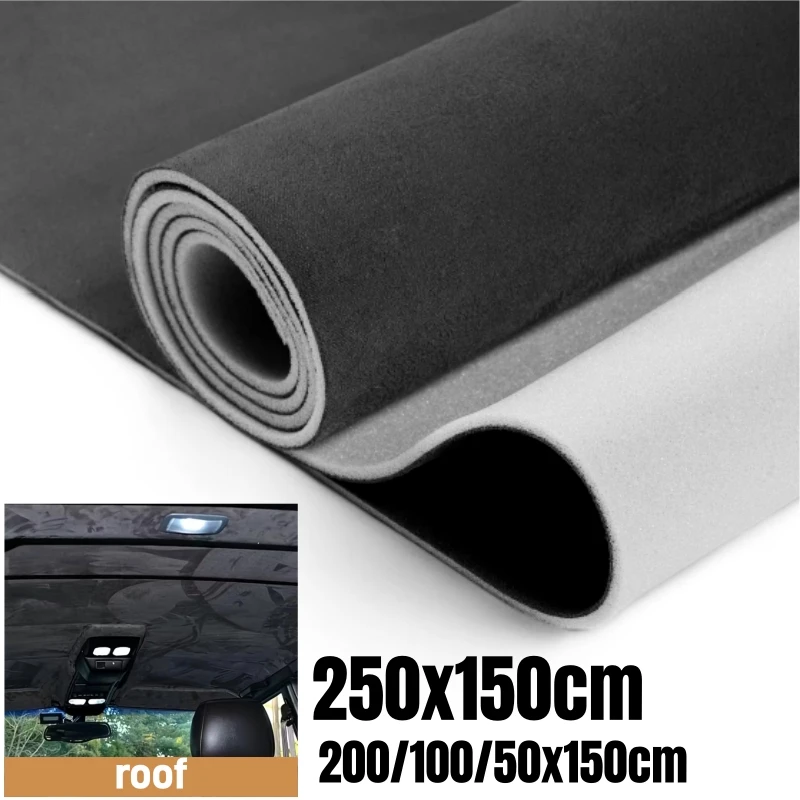 

Suede Headliner Fabric with Foam Backing Material for Auto Interior Faux Suede Leather Fabric for Car Sky Roof Replacement/DIY