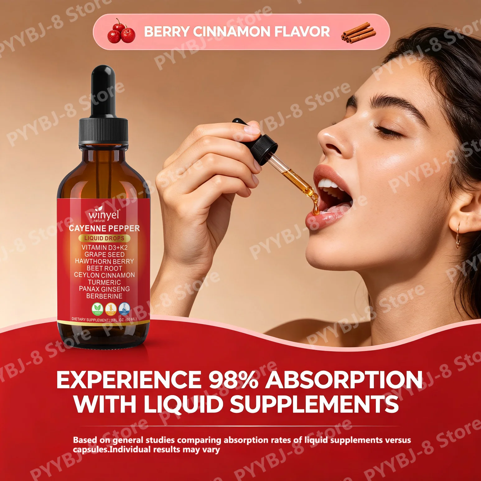 Cayenne Pepper Liquid Drops, V - Vitamin D3 K2 Drop review and price