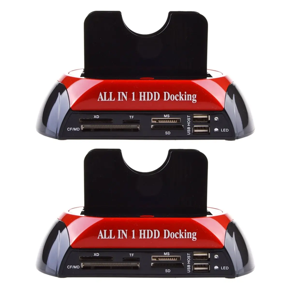 A14M USB 2.0 to IDE SATA Hard Disk HDD Docking Station Cloning Dock Dual Bay 2.5/3.5