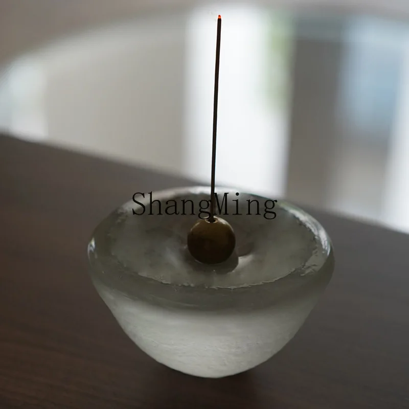 DSA handmade glazed incense insert glass incense stand zen tea ceremony tea set accessories incense table ornament decoration