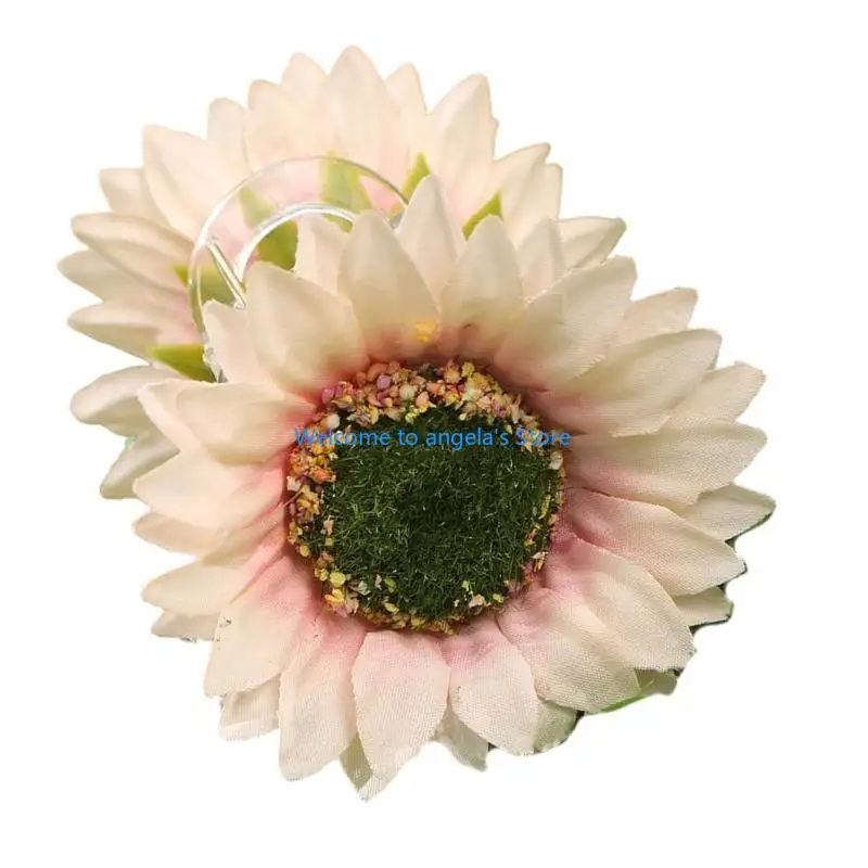 X4YC – pince à cheveux tournesol, Barrettes élégantes, pince à cheveux, ornement délicat