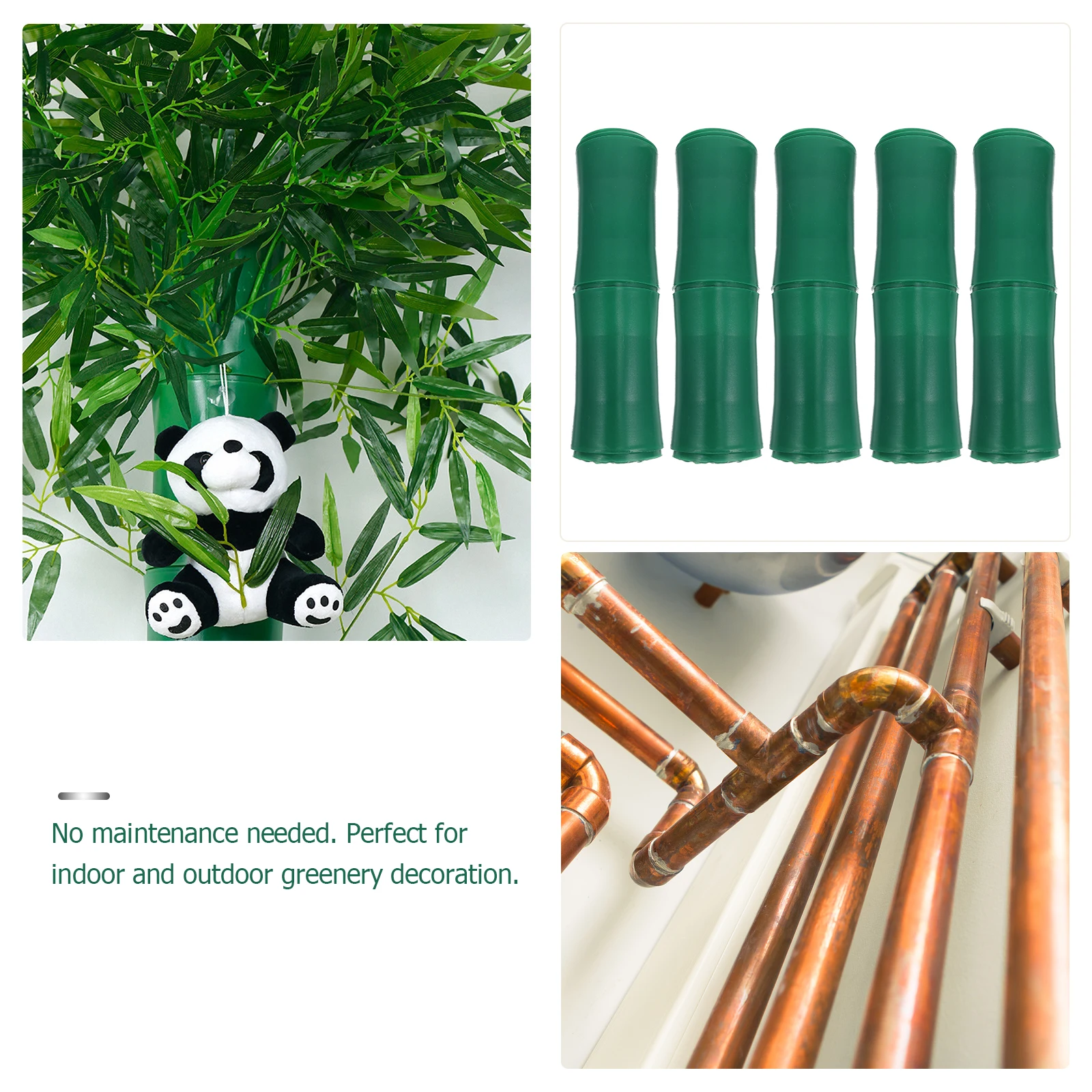 

5 Pcs Artificial Tube Decor Sewer Pipe Decoration Decorative Ornaments