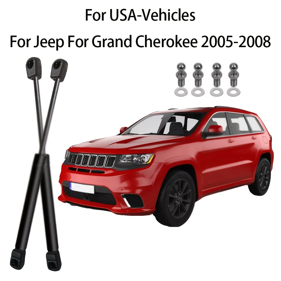 

2PCS Rear Hatch Lift Support Liftgate Struts Trunk For Jeep Grand Cherokee 2005-2010 Type With Ball Socket Ends