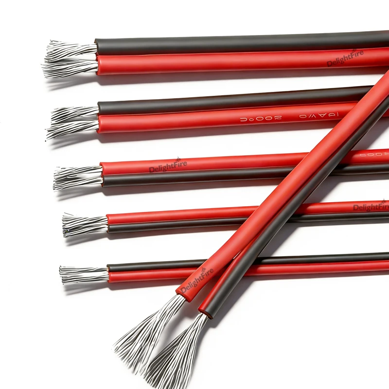 

Кабель силиконовый 2-жильный 14AWG, электрический, с луженой медью, провод 14 калибра для солнечных панелей, автомобильных аккумуляторов, автомобильных динамиков