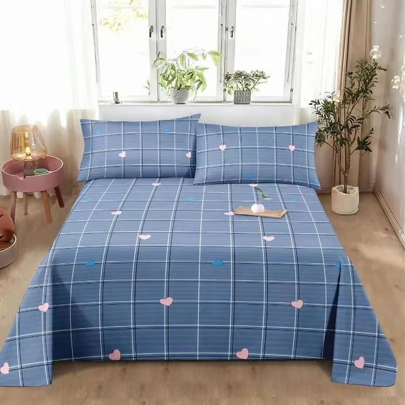 Bed Flat Sheets Bedroom Bedding Comfortable Queen King Size Mattress Cover Anti-Mites Four Seasons Dormitory Bedspread Adults