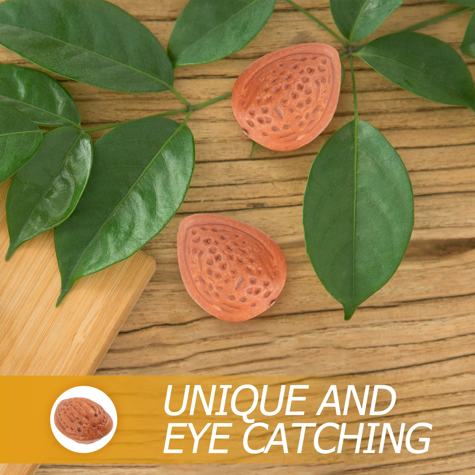 

20Pcs Lifelike Almonds Decorations Artificial Nuts Realistic Texture Home Decor Photo Props Fake Nuts Artificial Almonds