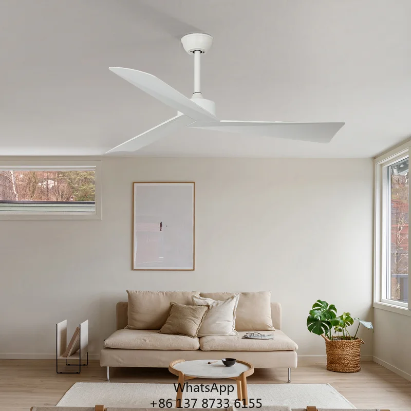 Model 811 52-Inch Electric DC Motor Ceiling Fan With 6-Speed Remote Control ABS Blades Metal Construction For Household Use