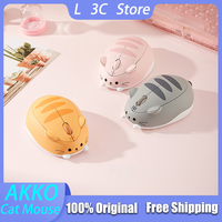 AKKO Cat Theme Wireless Mouse Portable Optoelectronic 2.4ghz Wireless Desktop PC Laptop Office Universal Cute Mice Girl Custom