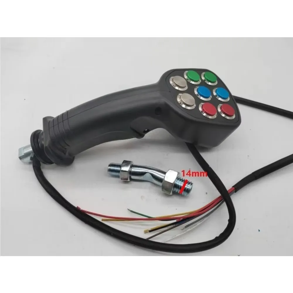 1PC For Excavator Harvester Power Control 9 Button Joystick Handle Glue Gear