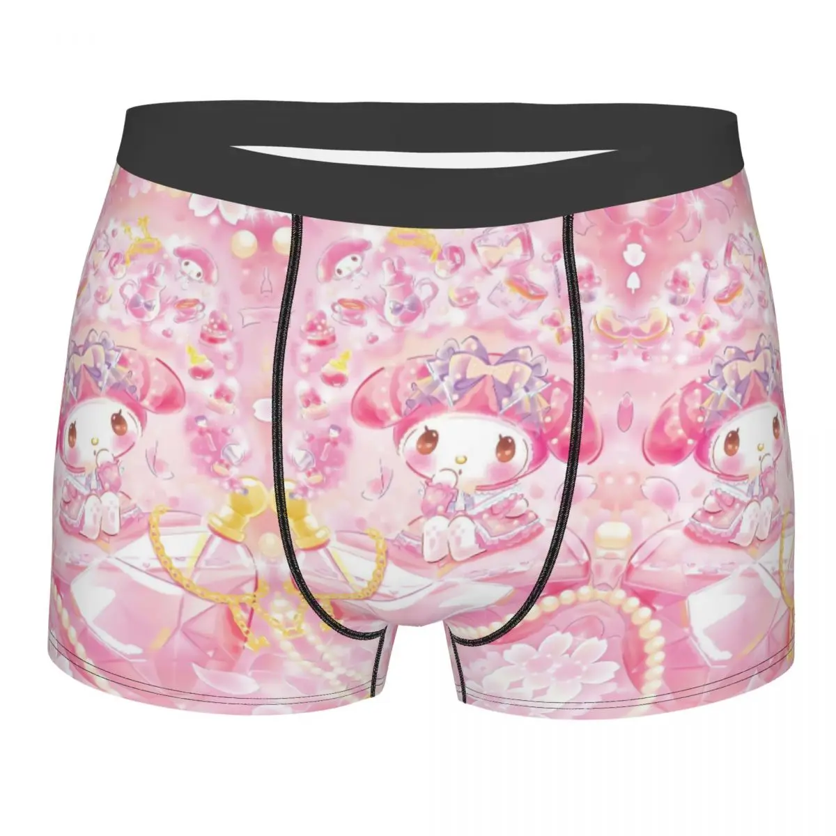 

Нижнее белье из мультфильма «Мелодия» на заказ, мужские шорты-боксеры с принтом Kawaii, трусы, дышащие трусы