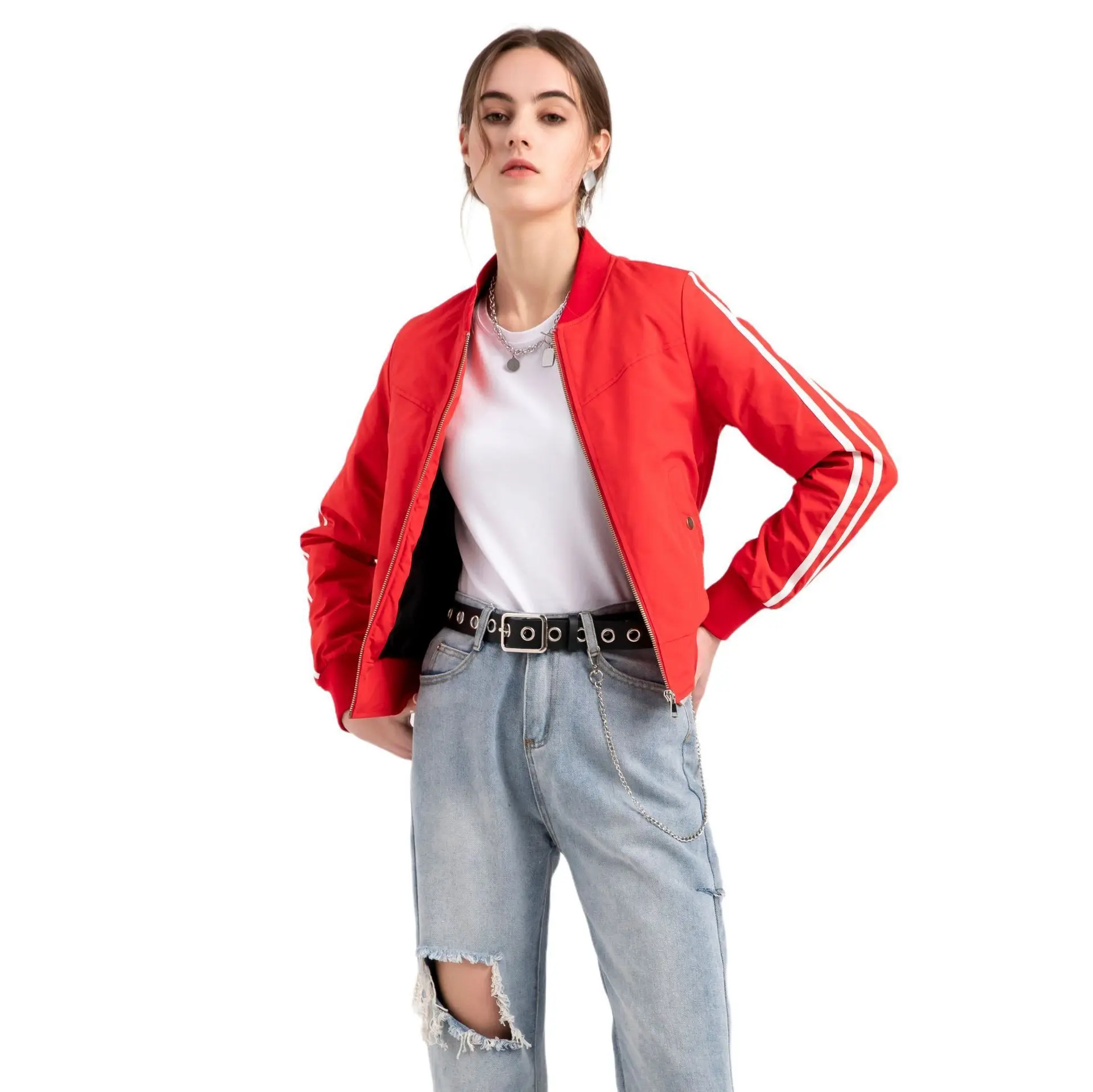 2021 short flight jacket women's spring and autumn cotton jacket women's fashion cotton jacket Bomber Jacket