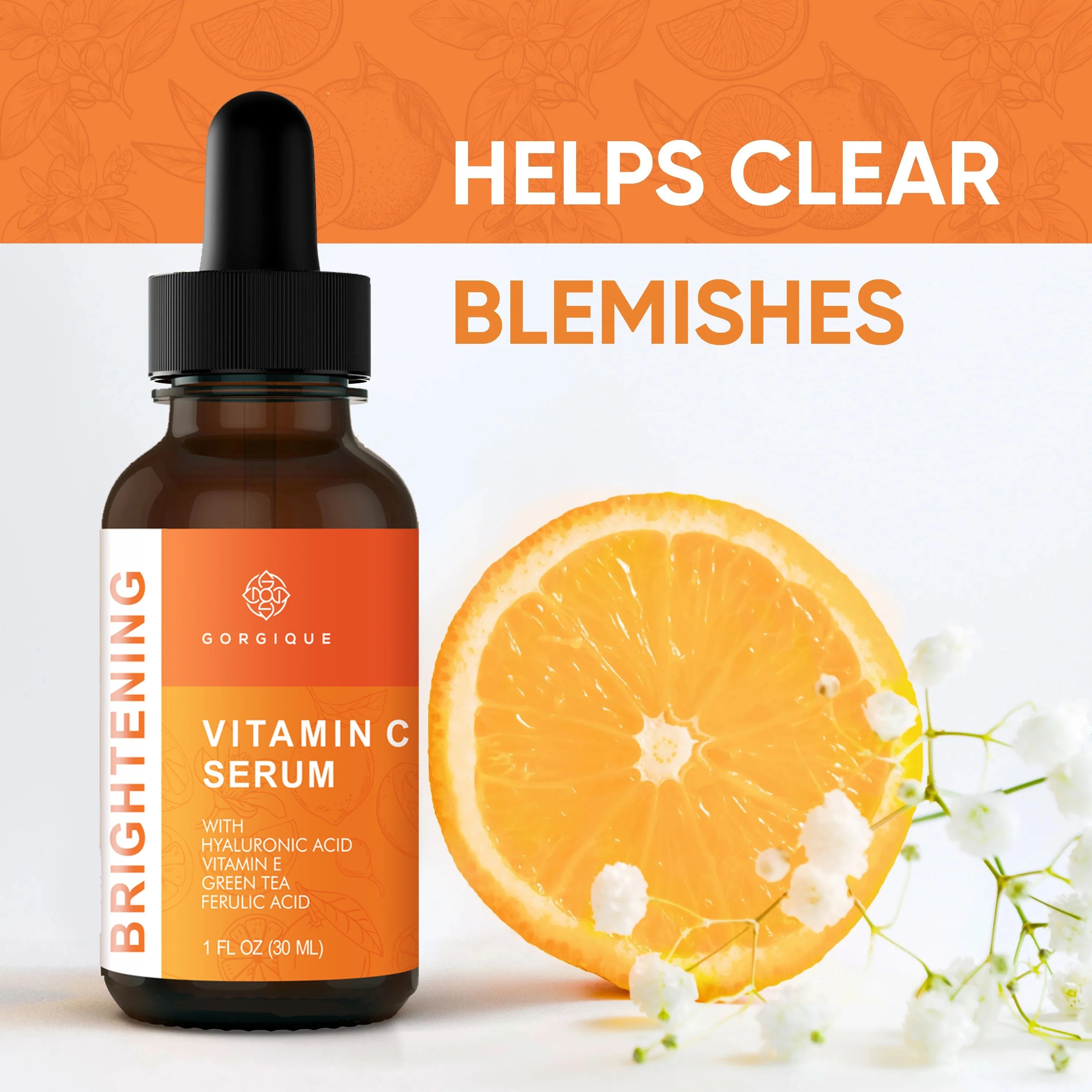 

Vitamin C Serum with Hyaluronic Acid Brightening Serum