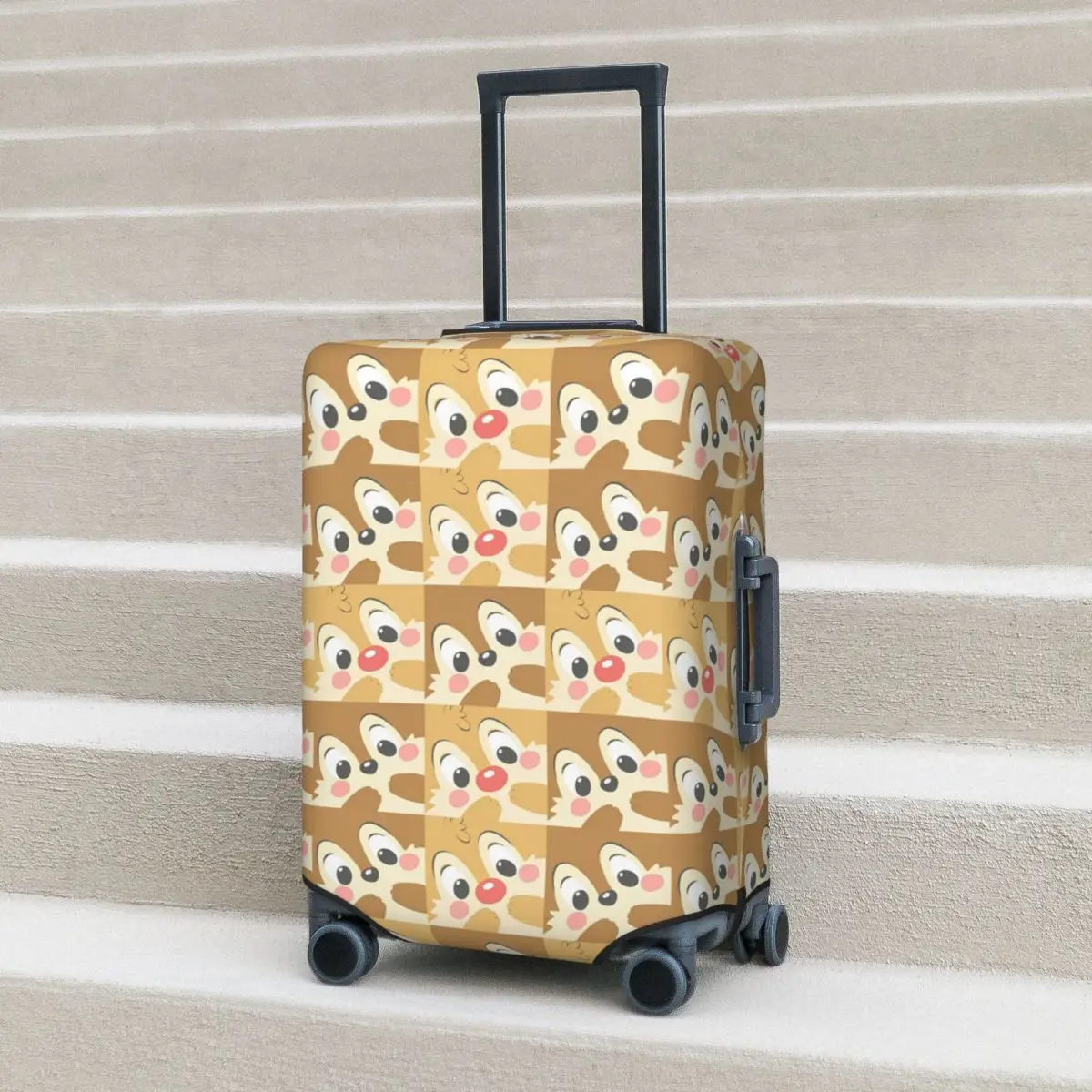 

Chip 'n' Dale Doodle Suitcase Cover Manga Anime Animal Cruise Trip Vacation Practical Luggage Supplies Protector