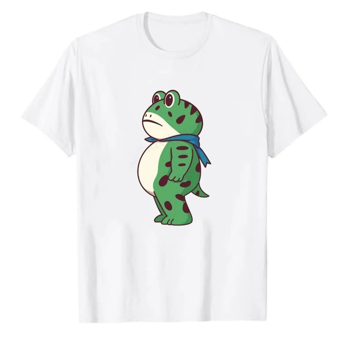 Portland Frog Anti-ICE Protester Unisex Protest Establishment Deportation Resistance Cartoons Crewneck Print Tops Tee Shirt Shor