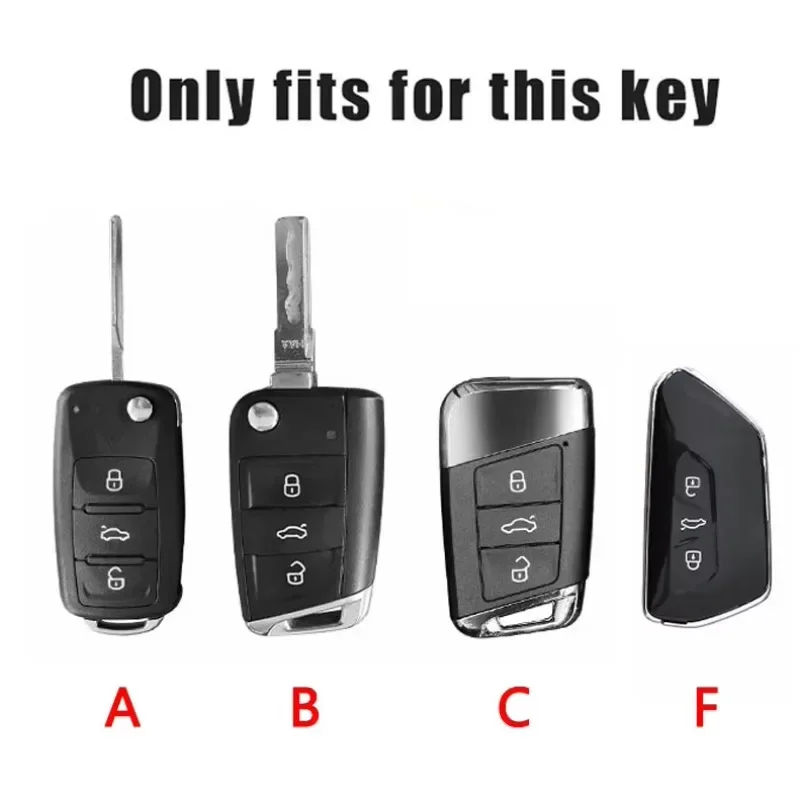 

Чехол для ключей из цинкового сплава для VW Volkswagen Jetta MK5 Golf, защитный чехол-держатель для ключей, сумка для ключей, защита для VW Volkswagen GTD GOLF 4 5 6