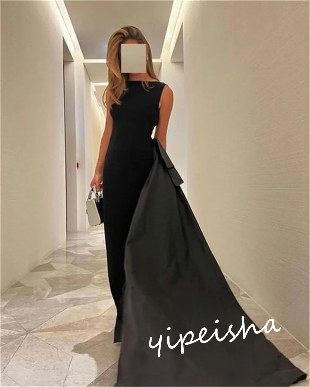 Ballkleid Saudi-Arabien Abschluss ball Satin abgestufte Clubbing Ballkleid hoher Kragen maßge schneiderte Anlass Kleid lange Kleider