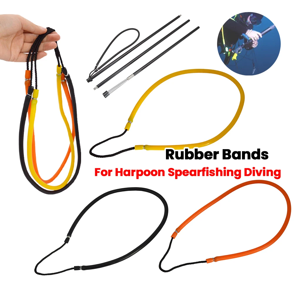 

Speargun Rubber Bands Resistant Rubber Fishing Hand Spearing Equipment Speargun Pole Spear Sling for Harpoon Spearfishing Diving