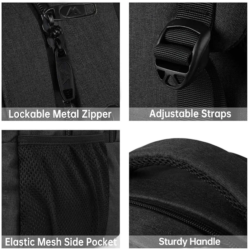Large Travel Laptop Backpack, Business Anti Theft Slim Sturdy 18 Inch Laptops Waterproof Bag with USB Charging Port-A26I - view 6