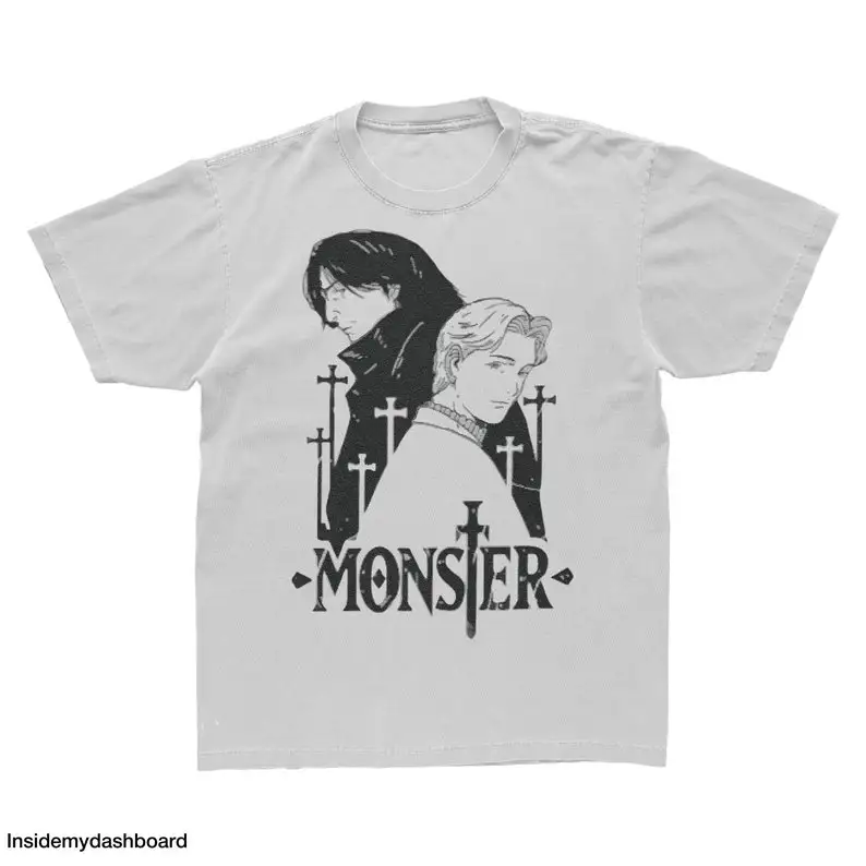 Monster Tenma & Johan Logo T-Shirt, Monster Anime, Monster Manga Shirt, Dr Tenma, Johan Liebert Shirt