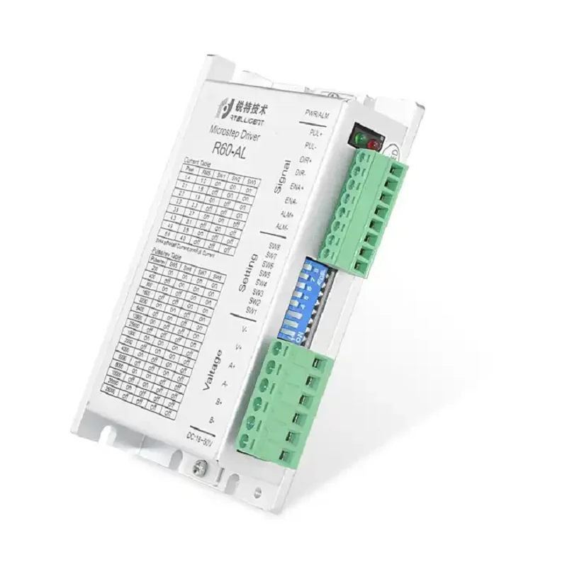 R60-AL 24V-50V Digital 2-phase Stepper Motor Drive Open Loop with Alarm Output for Nema 23/24 Stepper Motor