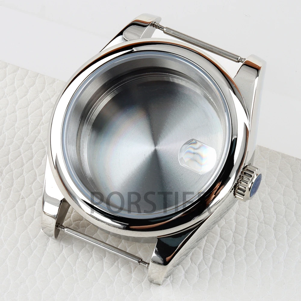 36mm/39mm Watch Case Sapphire 100m Water Resistant for Datejust Seiko NH35 NH36 Movement 28.5mm Dial Solid Stainless Steel