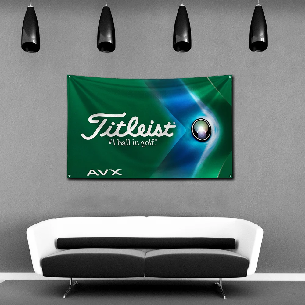 Golfs Flag Polyester Digital Printing Banner 4 Sizes for Garage Wall Art Out Door Decoration With Brass Grommets