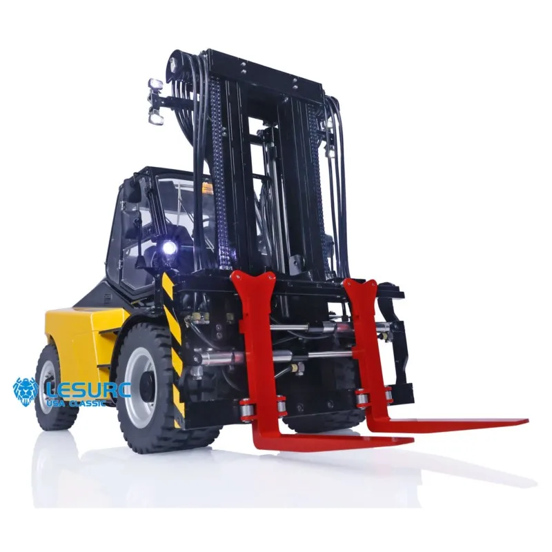 LESU Metal RC Hydraulic Heavy-duty Forklift 1/14 Aoue-LD160S Simulated W/ 6CH Reversing Valve Radio Control Engineering Vehicle