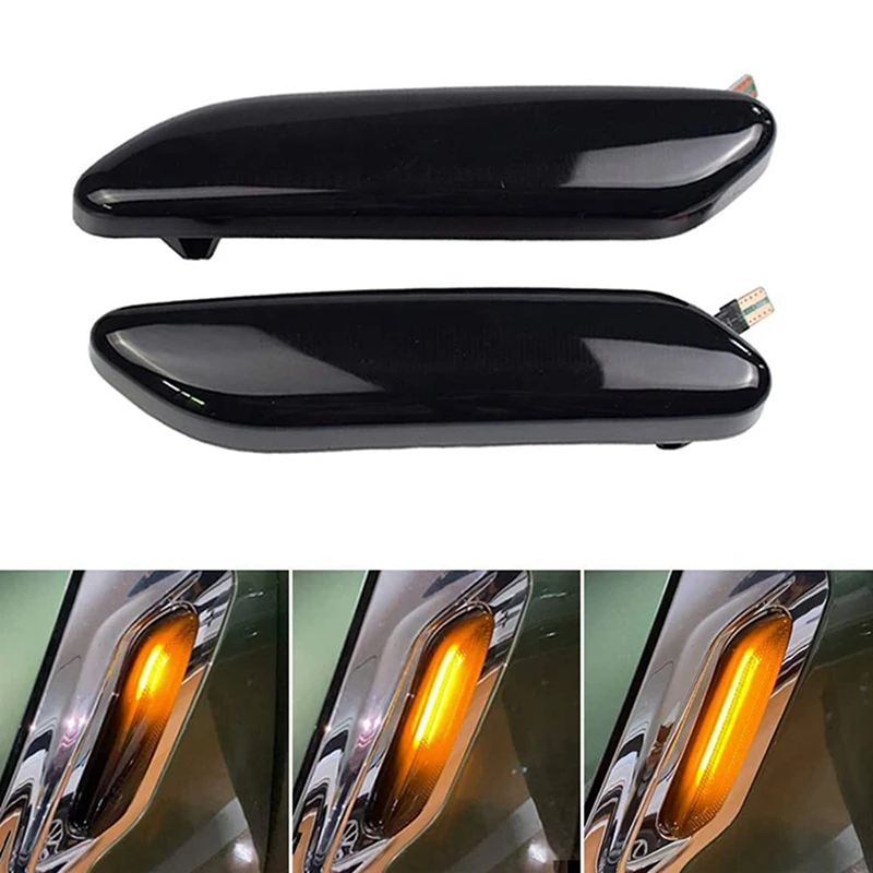 4X Car Dynamic Amber Led Front Fender Side Marker Light Turn Signal Lamp For-BMW Mini Cooper R60 Countryman R61 Paceman