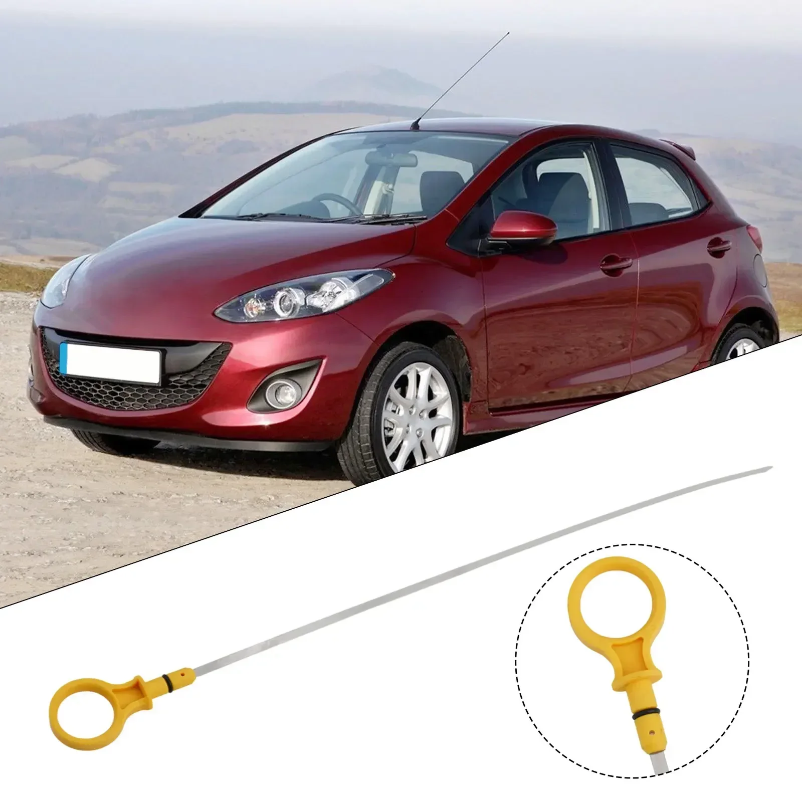 Easy To Identify Engine Maintenance Engine Oil Dipstick Mazda 2 Dipstick Smooth Engine Performance Clear Part Number