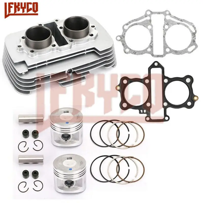 53mm 223CC Cylinder Piston Top End Gasket Kit for Honda Nighthawk CB250 Rebel CMX250 CA250 1996-15 Motorcycle Engine Accessory