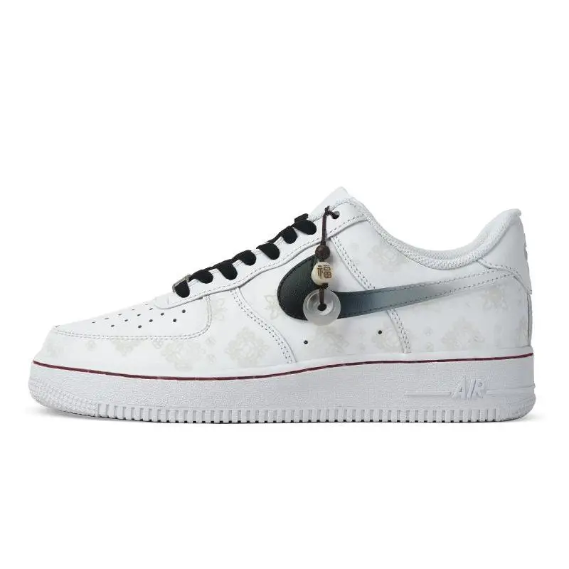 【Customize】Nike Air Force 1 Skateboarding Shoes Men Low-top White/Black Sneakers shoes CW2288-111