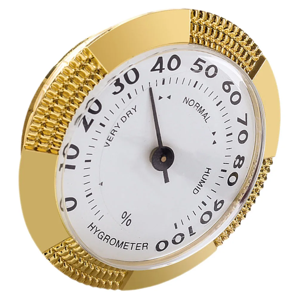 

Small Mechanical Analog Humidor Hygrometer Round Cigar Box Humidity Gauge Precision Cigar Accessory Hygrometer for Humidor