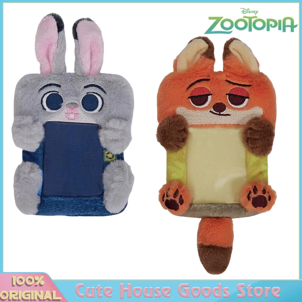 

Оригинальный запасной Gong Disney Zootopia Kawaii Judy Nick, плюшевая сумка-держатель для карт, подвеска, пушистые плюшевые подарки, украшение для девочек и детей