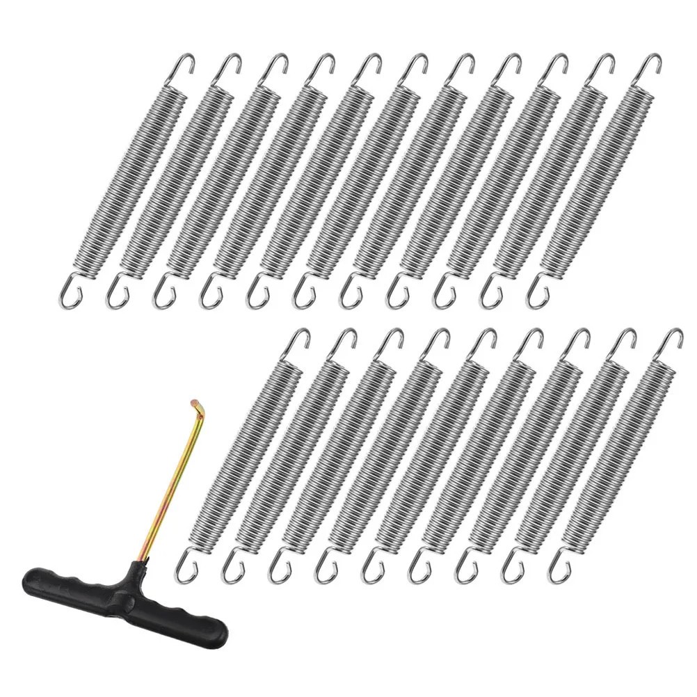 

1 set Replacement Trampoline Springs Galvanized Steel Tension Spring For Outdoor Indoor Fitness Durable Bounce Enhancement