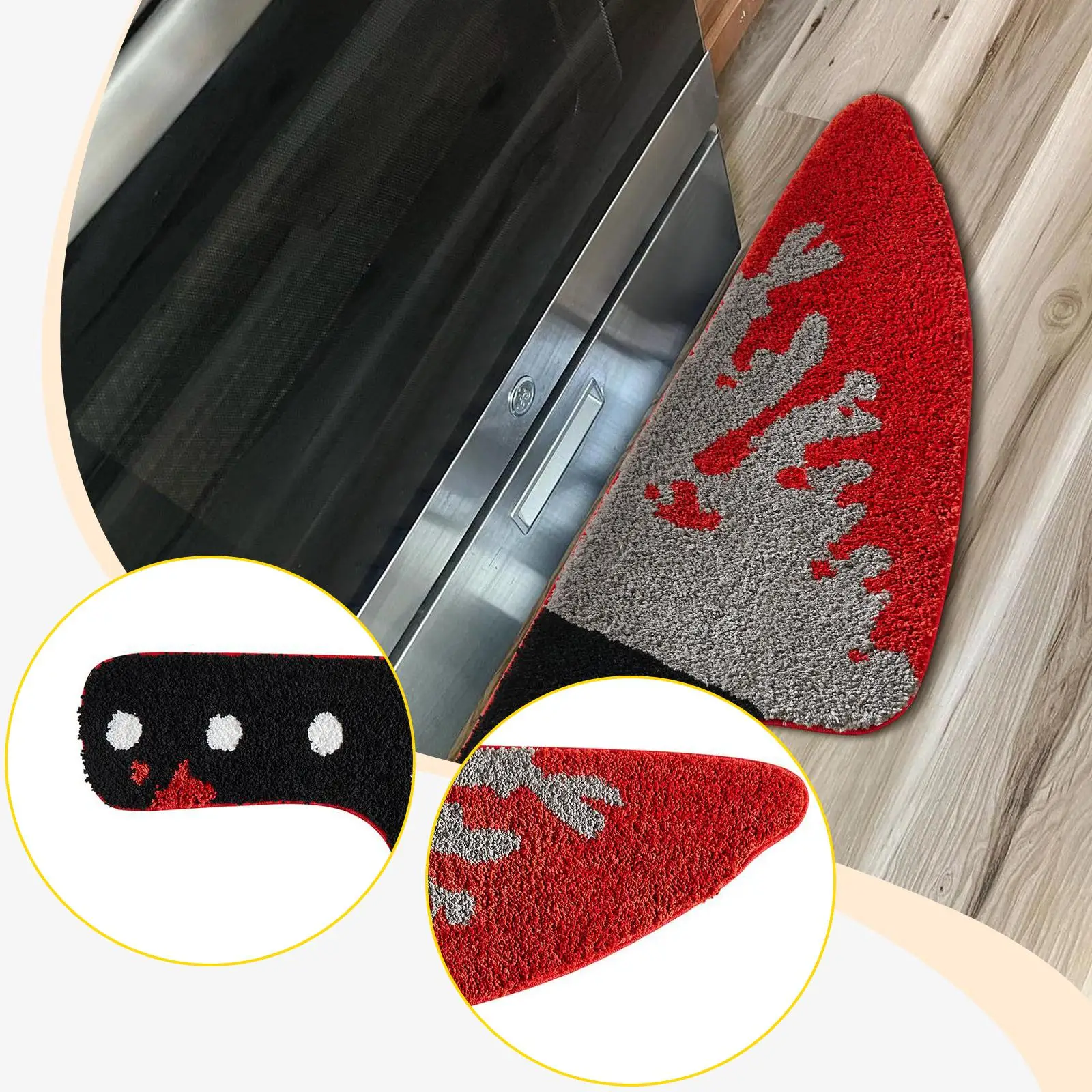 

Halloween Accent Throw Rug Decor Gifts Soft Non Slip Porch Accent Bath Mat