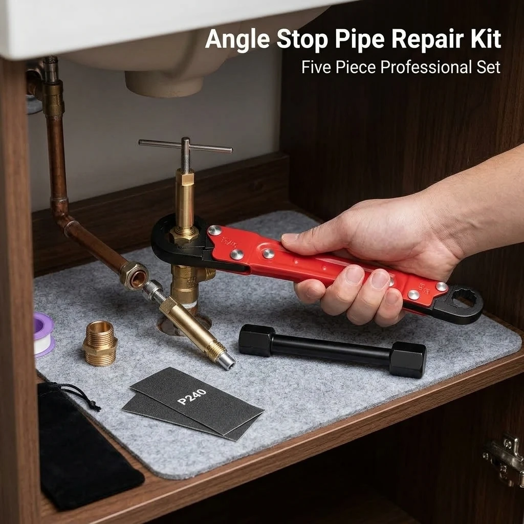 Professional Plumbing Wrench Set 3/8 Inch Compression Tool for Home Water Pipe Repair Industrial Installation Durable Alloy