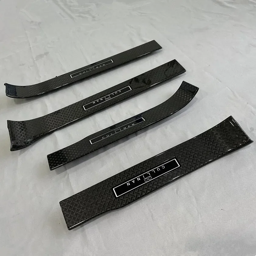 

New！ Carbon Fibre Door Sill For Rolls-Royce Cullinan 2018 2019 2020 2021 2022 2023 2024 Wich LED Threshold Strip Replace Accesso