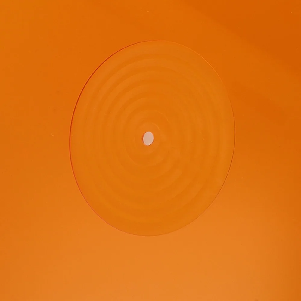 300*3mm Turntable Slipmat Improve Sound Quality Anti Static Record Turntable Pad Better Grip Orange for LP 12 Inch Record