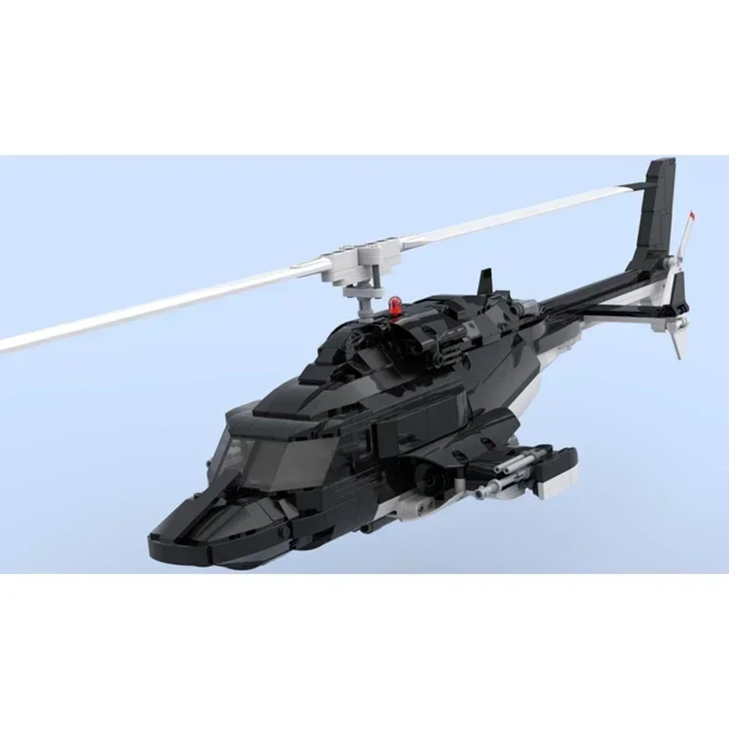 Airwolf Bell-Hélicoptère Ops Spécial pour Enfants, Modèle Moc sur Mesure, Briques Technologiques, Assemblage DIY, Jouets d'Avion, 1039 Pcs, 222